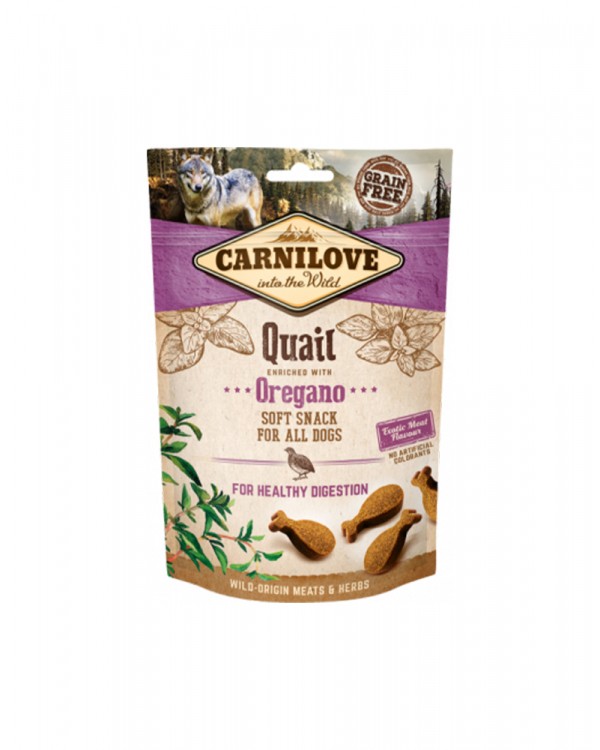 Carnilove Dog Semi Moist для собак з перепелом і орегано