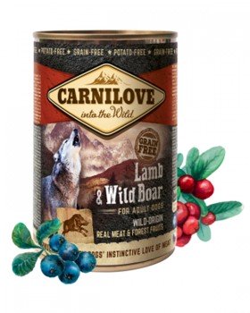 Carnilove Lamb & Wild Boar Dog Adult для дорослих собак з ягням і кабаном