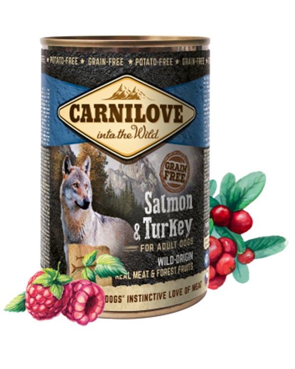 Carnilove Turkey & Salmon Dog Adult для дорослих собак з лососем та індичкою