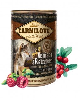 Carnilove Venison & Reindeer Dog Adult для дорослих собак з північним оленем Carnilove Venison & Reindeer Dog Adult для дорослих собак з північним оленем