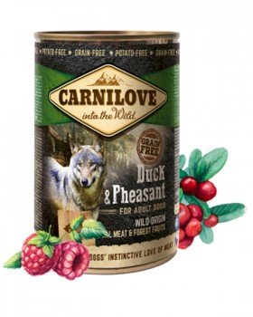 Carnilove Duck & Pheasant Dog Adult для дорослих собак з качкою і фазаном