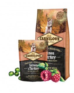 Carnilove Puppy Salmon & Turkey Large Breed для цуценят великих порід з лососем та індичкою