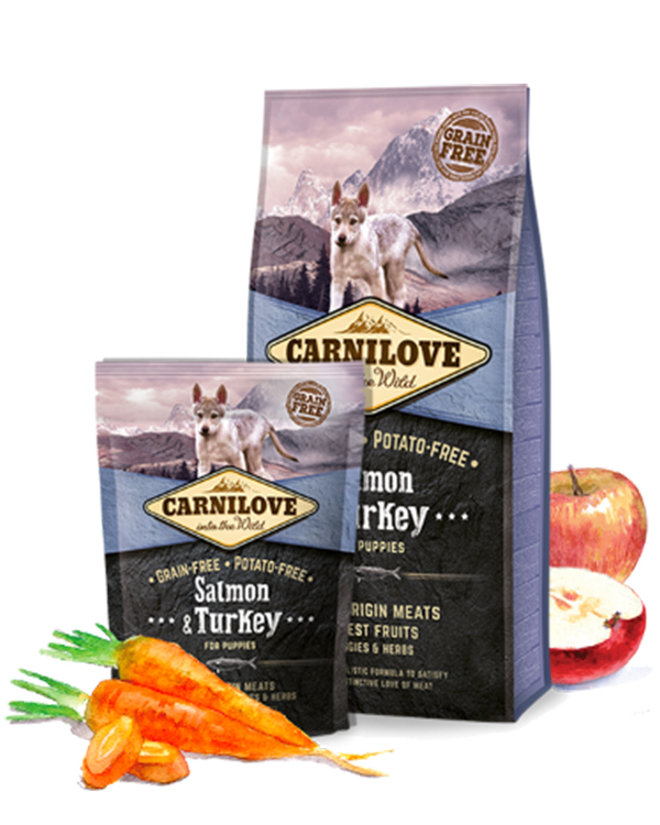Carnilove Puppy Salmon & Turkey для цуценят всіх порід з лососем та індичкою