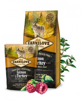 Carnilove Adult Large Breed Salmon & Turkey для дорослих собак великих порід з лососем та індичкою