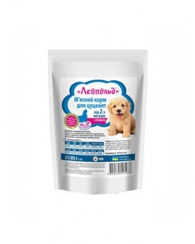 Леопольд М'ясний корм для цуценят з птахом
