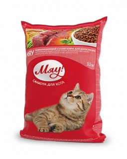 МЯУ для котів з м'ясом, рисом та овочами