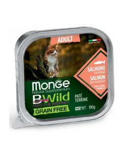 Monge Cat Wet Bwild Grain Free консерва для котів з лососем та овочами