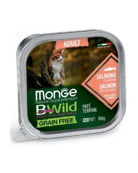 Monge Cat Wet Bwild Grain Free консерва для котів з лососем та овочами