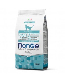 Monge Superpremium Cat Sterilised Codfish сухий корм з тріскою для дорослих стерилізованих кішок