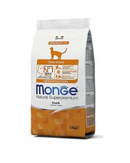 Monge Superpremium Cat Sterilised Duck сухий корм з качкою для дорослих стерилізованих кішок