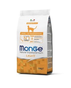 Monge Superpremium Cat Light сухий корм для дорослих кішок схильних до набору зайвої ваги
