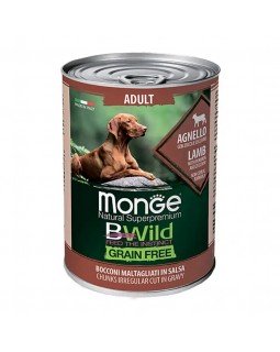 Monge BWild Grain Free Adult Lamb with Pumpkin and Zucchini консерва для собак з ягням, гарбузом та цукіні