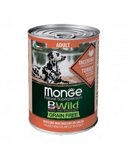 Monge BWild Grain Free Adult Turkey with Pumpkin and Zucchini консерва для собак з качкою, гарбузом та цукіні