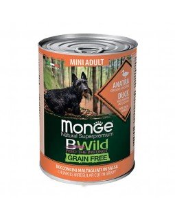Monge BWild Grain Free Mini Adult Turkey with Pumpkin and Zucchini консерва для собак маленьких порід з качкою, гарбузом та цукіні