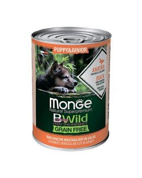 Monge BWild Grain Free Puppy & Junior консерва для цуценят з качкою, гарбузом та цукіні Monge BWild Grain Free Puppy & Junior консерва для цуценят з качкою, гарбузом та цукіні
