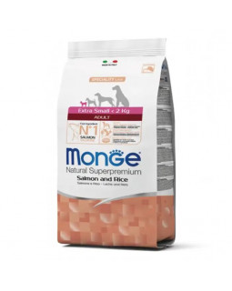 Monge Dog Extrasmall Adult сухий корм з лососем для дорослих собак мініатюрних порід (вага до 2 кг)
