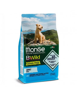 Monge BWild Grain Free Anchovies Adult Mini сухий беззерновий корм з анчоусом для дорослих собак дрібних порід