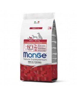 Monge Dog Mini Puppy & Junior сухий корм для цуценят маленьких порід з куркою та рисом Monge Dog Mini Puppy & Junior сухий корм для цуценят маленьких порід з куркою та рисом