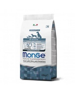 Monge Dog All breeds Puppy & Junior сухий корм для цуценят всіх порід з фореллю та рисом Monge Dog All breeds Puppy & Junior сухий корм для цуценят всіх порід з фореллю та рисом