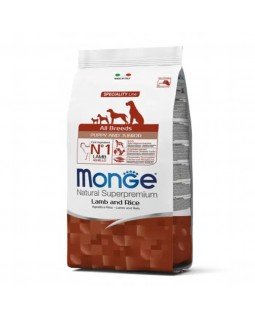 Monge Dog All breeds Puppy & Junior сухий корм для цуценят великих порід з ягням та рисом Monge Dog All breeds Puppy & Junior сухий корм для цуценят великих порід з ягням та рисом