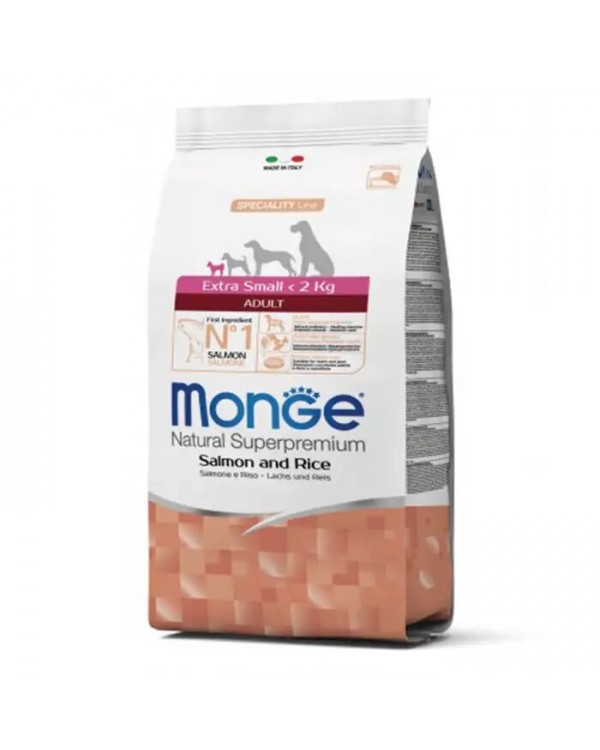 Monge Dog Extrasmall Adult сухий корм з лососем для дорослих собак мініатюрних порід (вага до 2 кг)