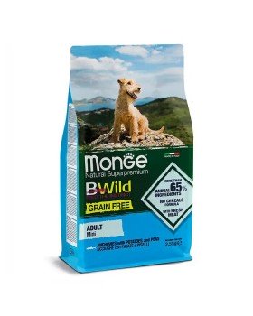 Monge BWild Grain Free Anchovies Adult Mini сухий беззерновий корм з анчоусом для дорослих собак дрібних порід