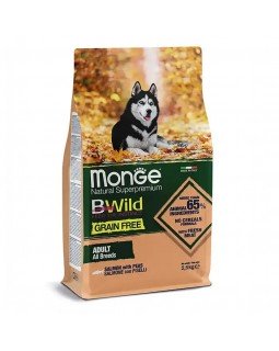 Monge BWild Grain Free Salmon Adult All Breed сухий беззерновий корм з лососем для дорослих собак всіх порід Monge BWild Grain Free Salmon Adult All Breed сухий беззерновий корм з лососем для дорослих собак всіх порід