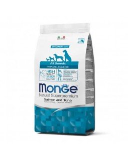 Monge All Breeds Adult Hypoallergenic сухий гіпоалергенний корм для дорослих собак всіх порід з лососем та тунцем Monge All Breeds Adult Hypoallergenic сухий гіпоалергенний корм для дорослих собак всіх порід з лососем та тунцем