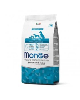 Monge All Breeds Adult Hypoallergenic сухий гіпоалергенний корм для дорослих собак всіх порід з лососем та тунцем