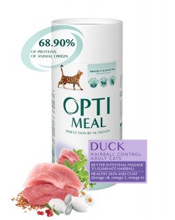 OptiMeal Для дорослих котів з ефектом виведення шерсті-качка