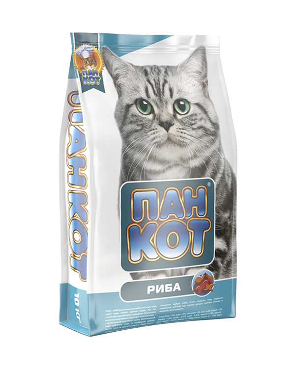 Пан Кіт Для дорослих котів з рибою