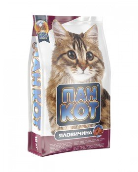 Пан Кіт Для дорослих котів з яловичиною