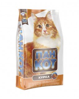 Пан Кіт Для дорослих котів з куркою