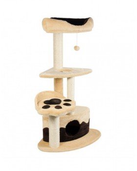 Природа Кігтеточка з будиночком кутова "Городок" ДБУ, бежева