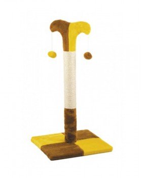 Природа Кігтеточка зі стовпчиком ДО2 "Клоун", жовто-коричнева Природа Кігтеточка зі стовпчиком ДО2 "Клоун", жовто-коричнева