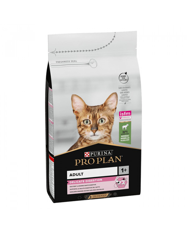 Pro Plan Adult Delicate Lamb для взрослых кошек с чувствительным пищеварением, ягненок
