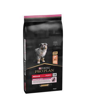 Pro Plan Puppy Medium Sensitive Salmon для щенков средних пород с лососем