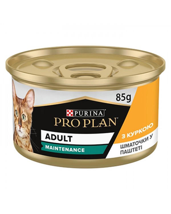 Pro Plan Adult кусочки в паштете с курицей для взрослых котов