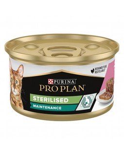 Pro Plan Sterilised паштет для стерилизованных котов с лососем и тунцом