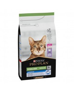 Pro Plan Cat Sterilised Turkey 7+ для стерилизованных котов с индейкой, старше 7 лет.