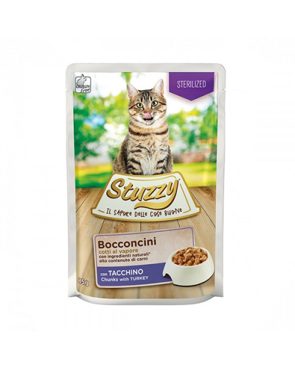 Stuzzy Cat Sterilized Turkey Для стерилізованих та кастрованих кішок з індичкою в соусі