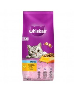 WHISKAS Для  стерилизованных кошек с курицей
