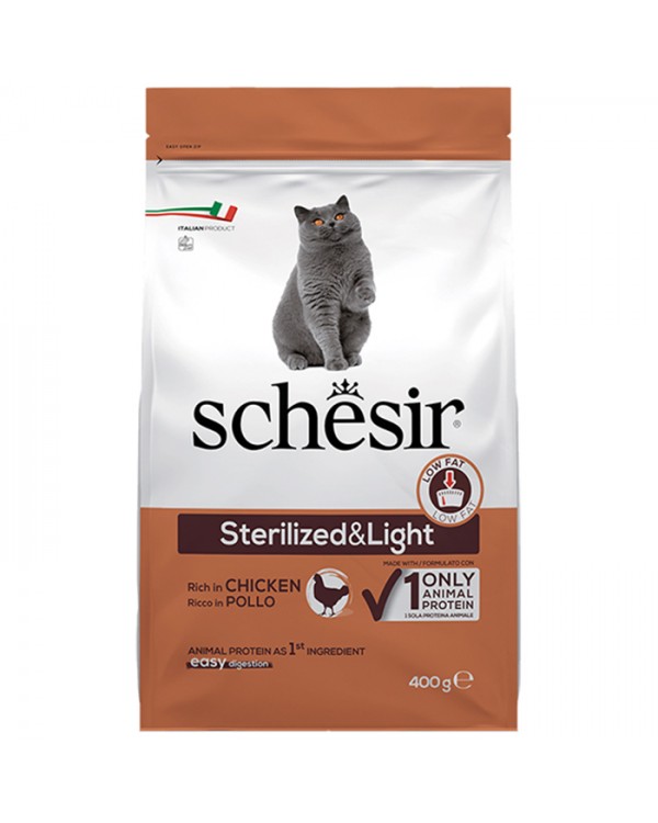 Schesir (Шезір) Cat Sterilized & Light для для стерилізованих кішок і кастрованих котів, для котів схильних до повноти Schesir (Шезір) Cat Sterilized & Light для для стерилізованих кішок і кастрованих котів, для котів схильних до повноти