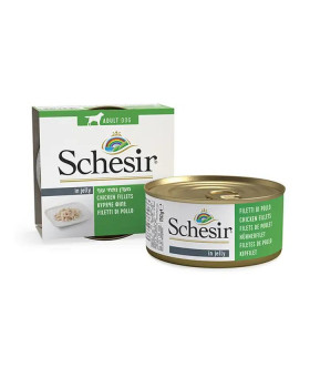 Schesir Dog Chicken Fillet Для дорослих собак з курячим філе в желе, 150 гр