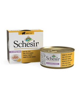 Schesir Cat Tuna & Mango Для взрослых кошек с тунцом и манго в желе, 75 гр