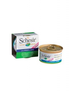 Schesir Kitten Chicken & Aloe Для котят с мясом курицы и алое в желе, 85 гр