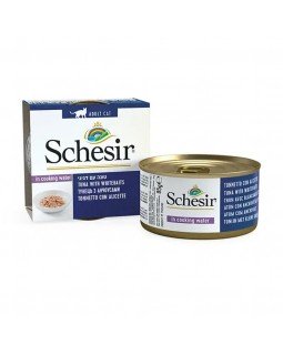 Schesir Cat Tuna, Whitebait & Rice Для взрослых кошек с тунцом, мальками и рисом в собственном соку, 85 гр