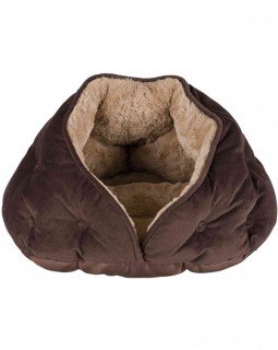Trixie Лежак-печера "Malu" коричневий/світло-коричневий, для собак і кішок