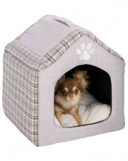 Trixie Лежак-печера "Silas" сірий/кремовий, для собак і кішок-foto2