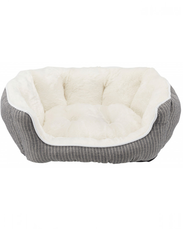 Trixie Лежак "Davin" сірий в смужку/кремовий, для собак і кішок